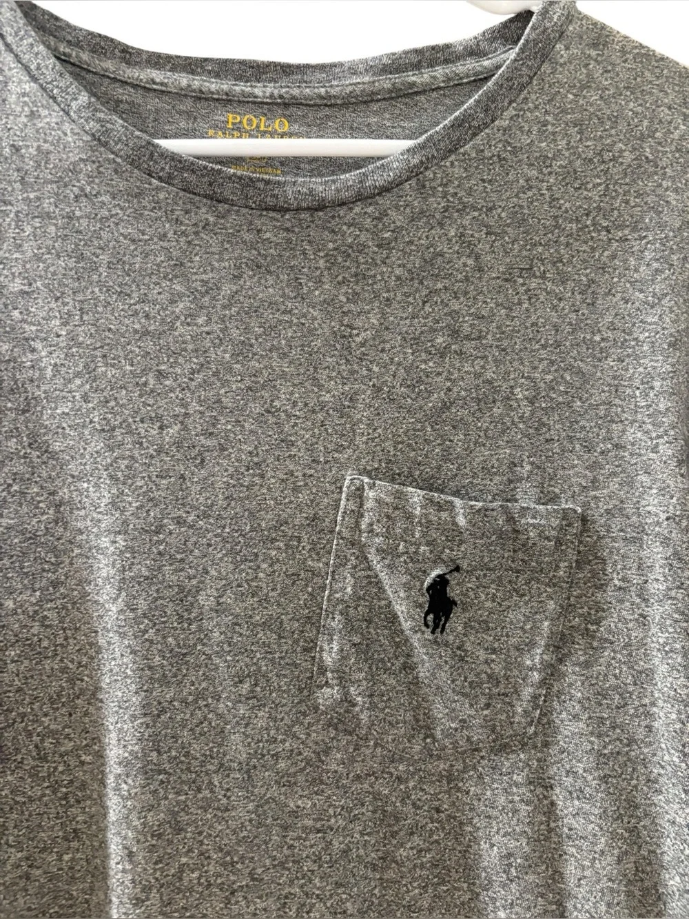 Polo by Ralph Lauren Men's Heather Gray Pocket T‑Shirt Size Large